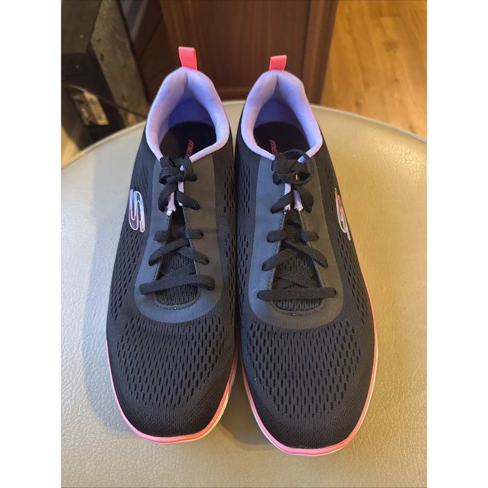 Skechers Summits Memory Foam Women's Size 11 Black Pink Walking Shoes 179231R